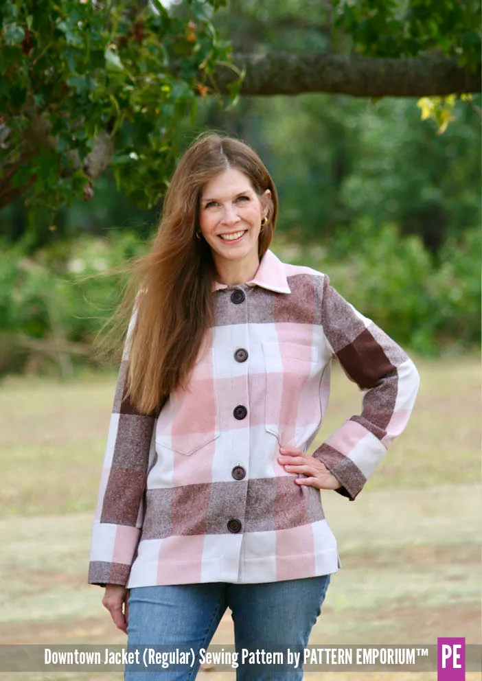 Downtown Jacket | Regular & Roomy Sewing Pattern
