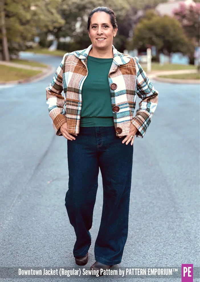Downtown Jacket | Regular & Roomy Sewing Pattern
