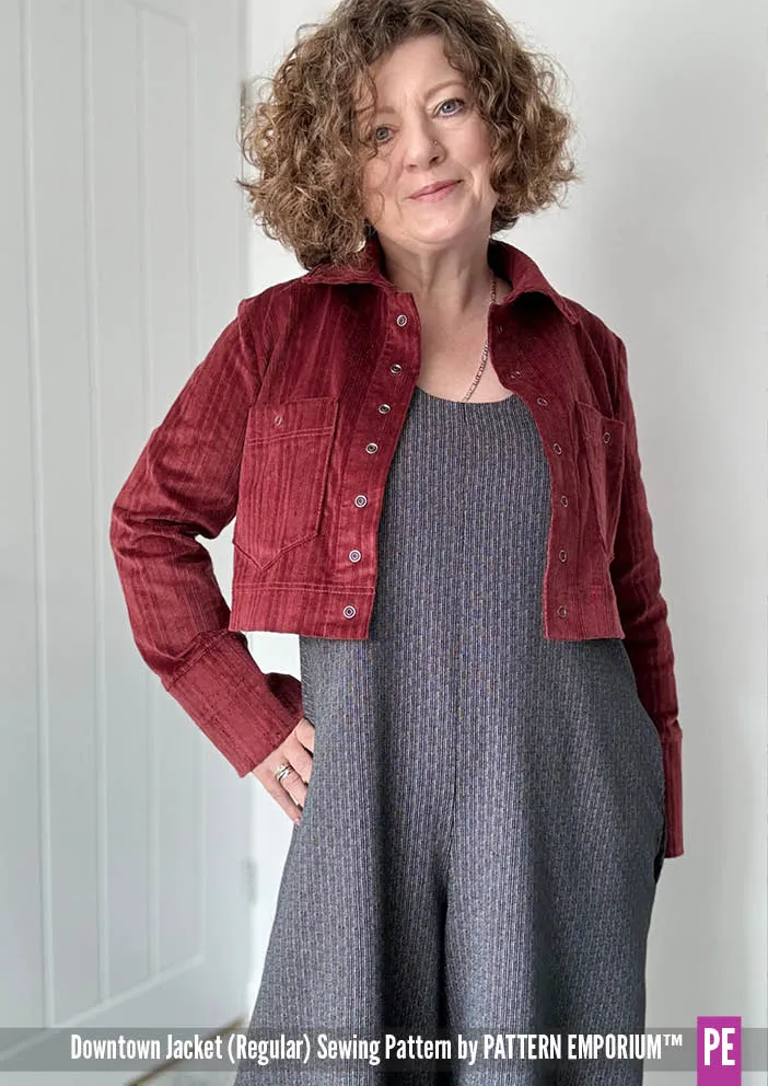 Downtown Jacket | Regular & Roomy Sewing Pattern