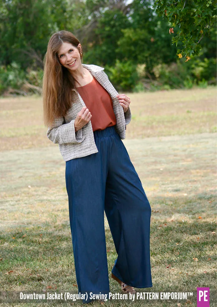 Downtown Jacket | Regular & Roomy Sewing Pattern