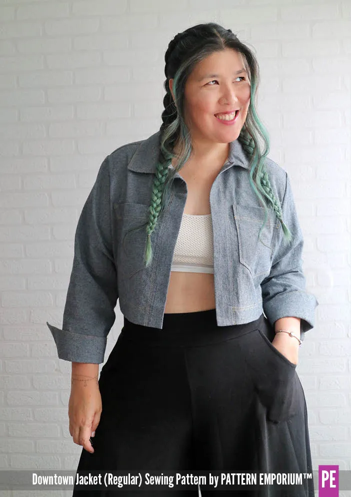 Downtown Jacket | Regular & Roomy Sewing Pattern