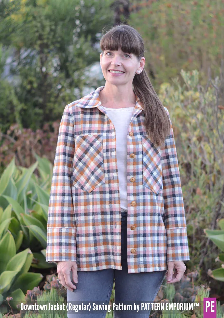 Downtown Jacket | Regular & Roomy Sewing Pattern