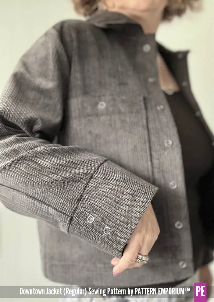 Downtown Jacket | Regular & Roomy Sewing Pattern