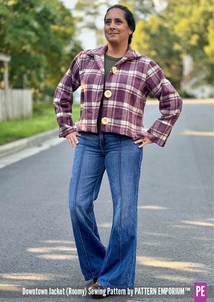 Downtown Jacket | Regular & Roomy Sewing Pattern