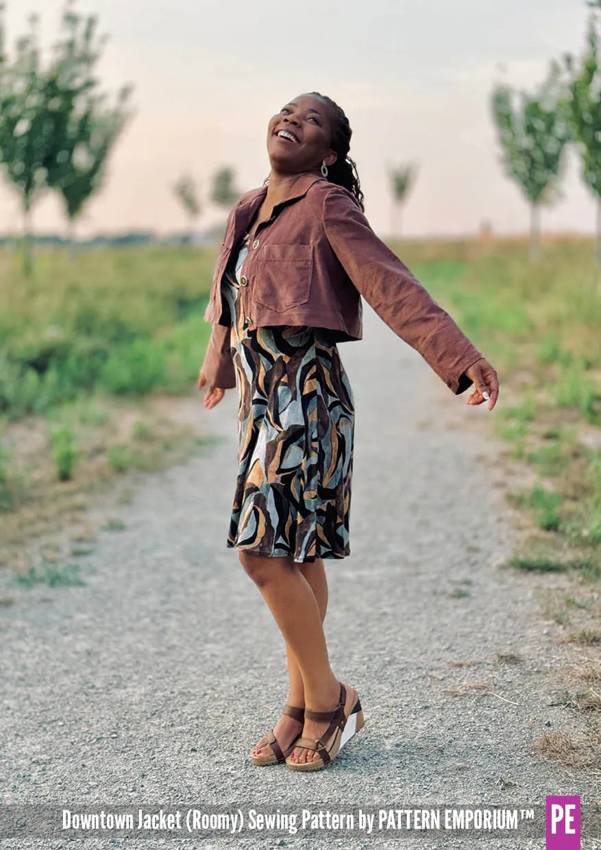 Downtown Jacket | Regular & Roomy Sewing Pattern