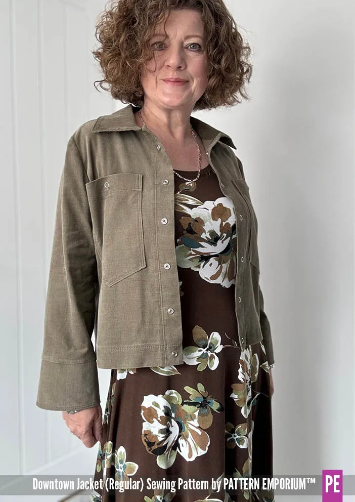 Downtown Jacket | Regular & Roomy Sewing Pattern