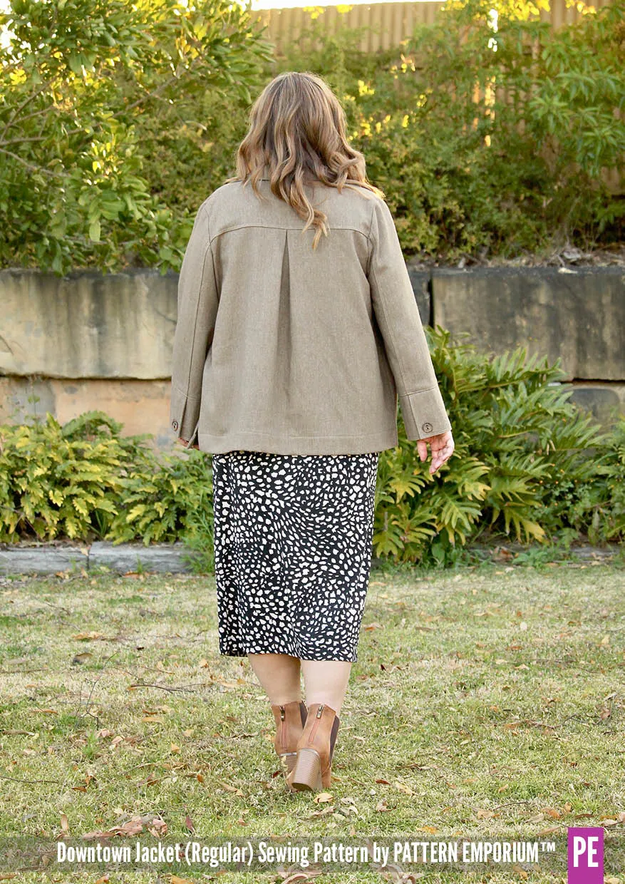 Downtown Jacket | Regular & Roomy Sewing Pattern