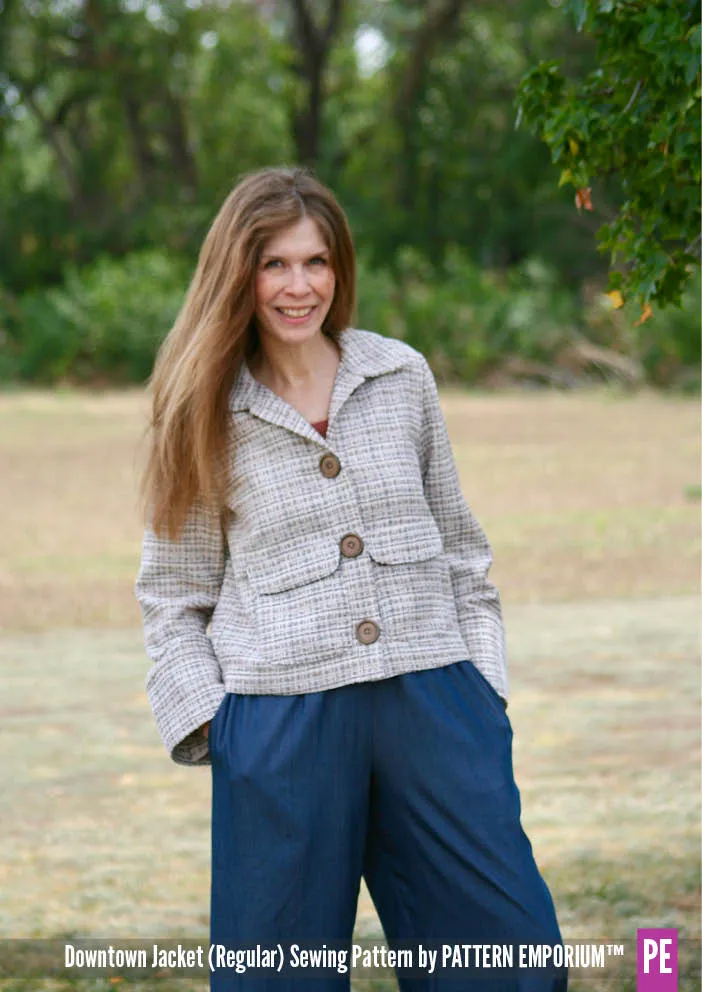 Downtown Jacket | Regular & Roomy Sewing Pattern