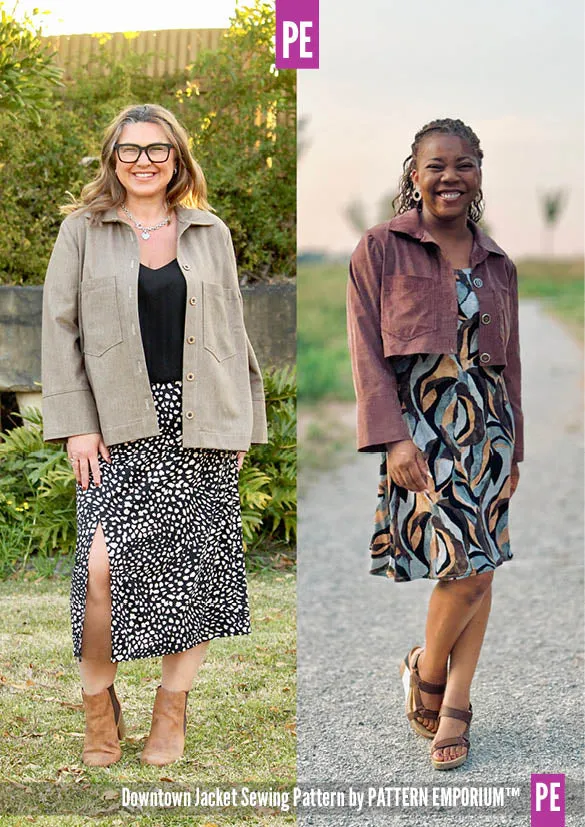 Downtown Jacket | Regular & Roomy Sewing Pattern