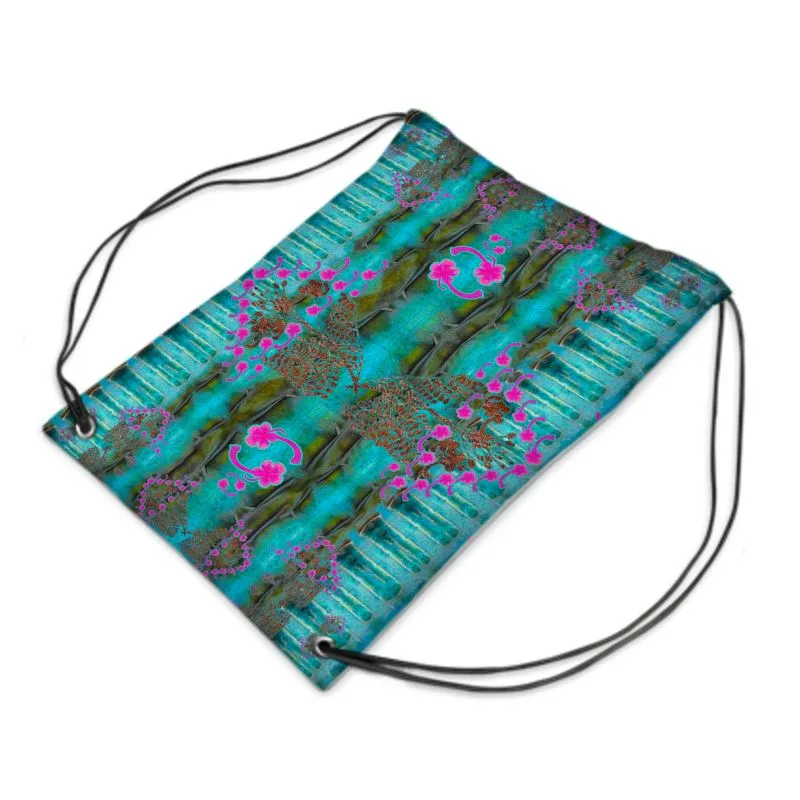 Drawstring Waterproof Bag (WindSong Flower) RJSTH@Fabric#8 RJSTHS2021 RJS