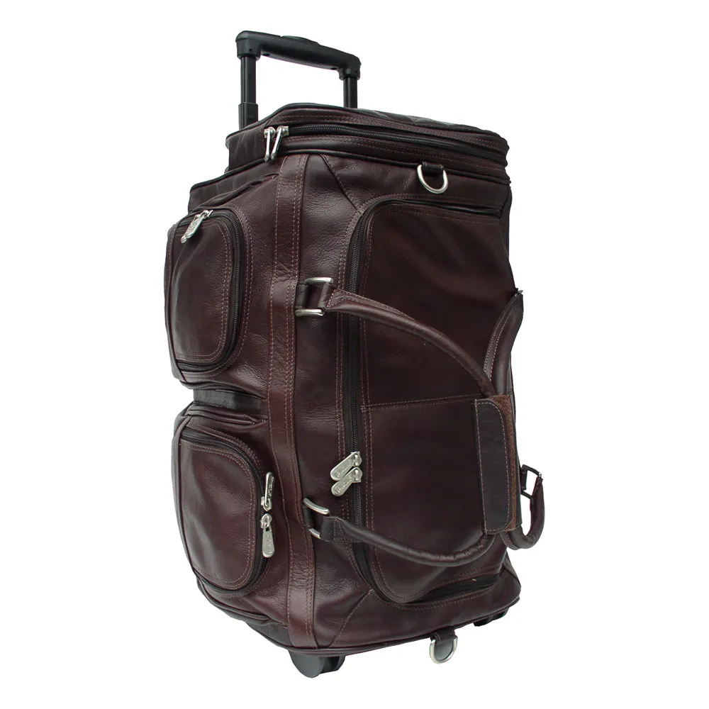 DUFFEL WITH POCKETS ON WHEELS