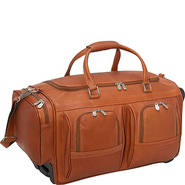 DUFFEL WITH POCKETS ON WHEELS