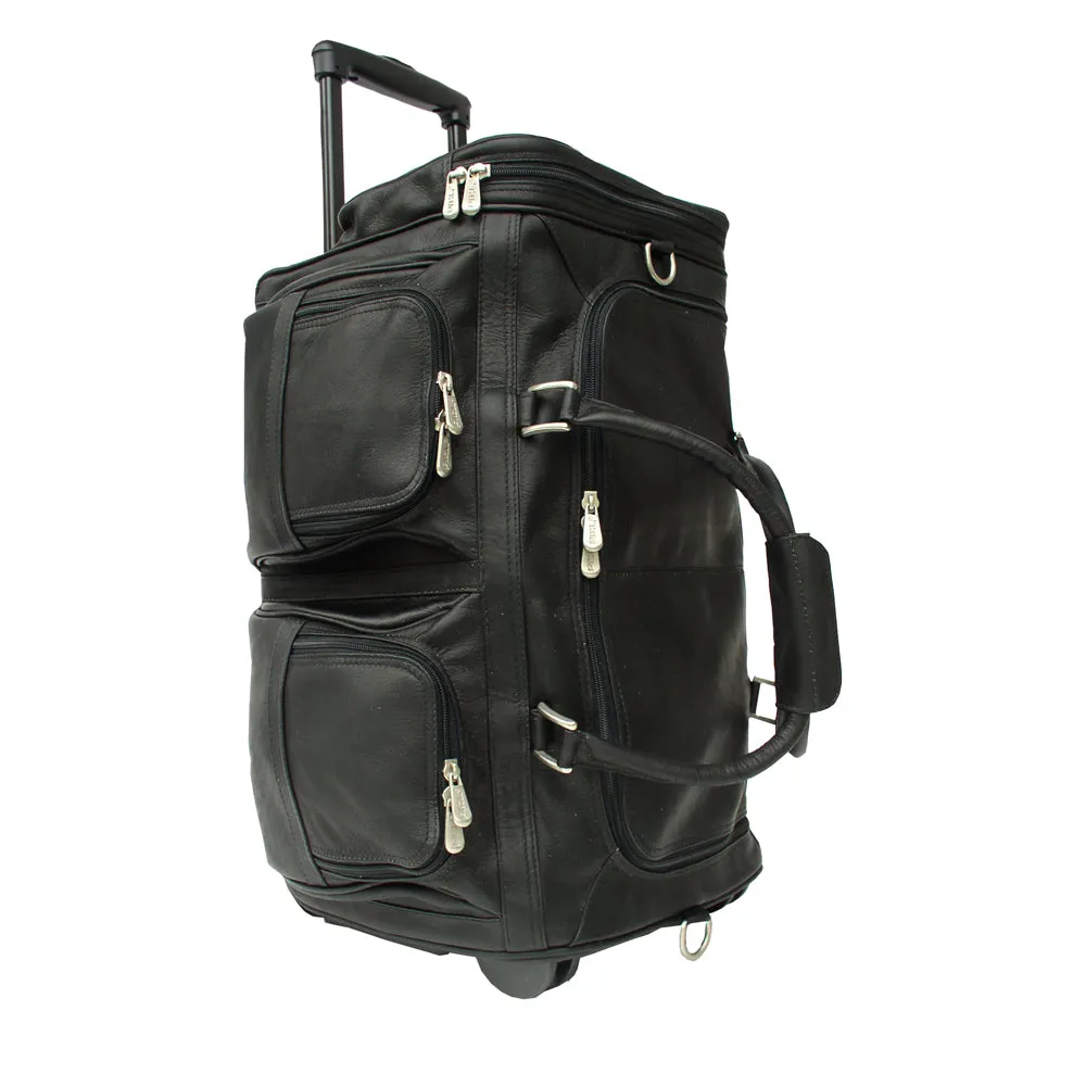 DUFFEL WITH POCKETS ON WHEELS