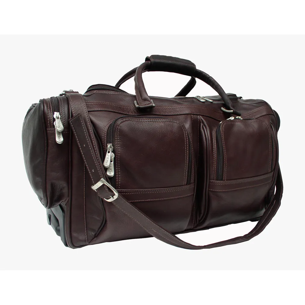DUFFEL WITH POCKETS ON WHEELS