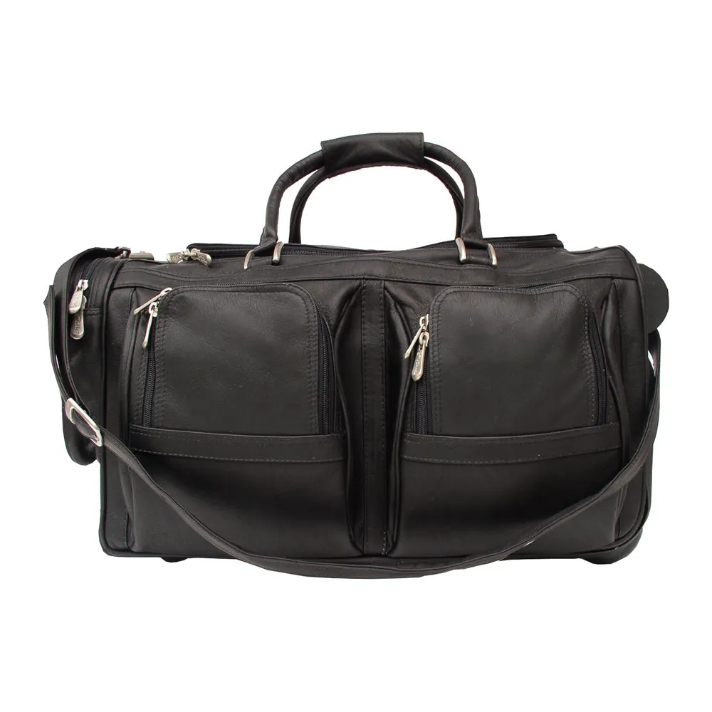 DUFFEL WITH POCKETS ON WHEELS