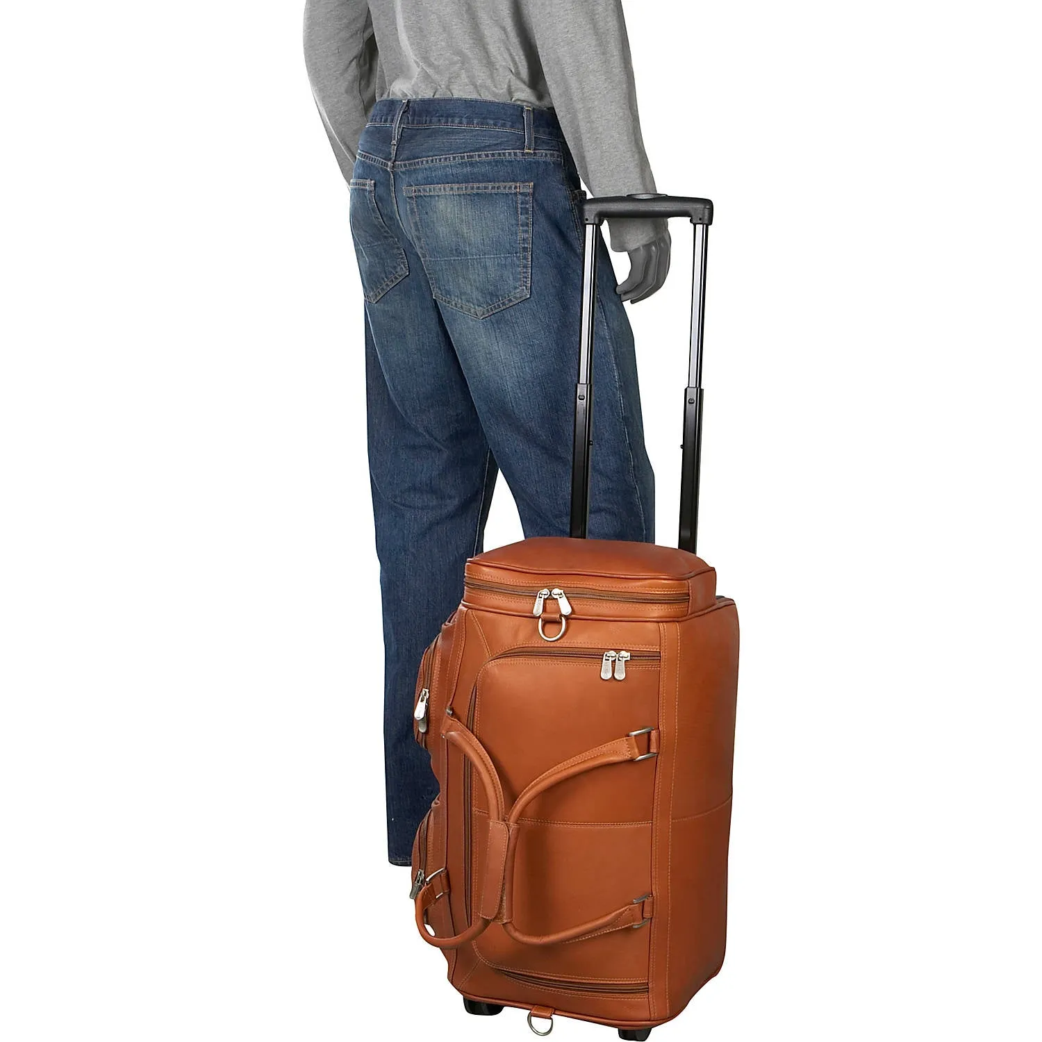 DUFFEL WITH POCKETS ON WHEELS