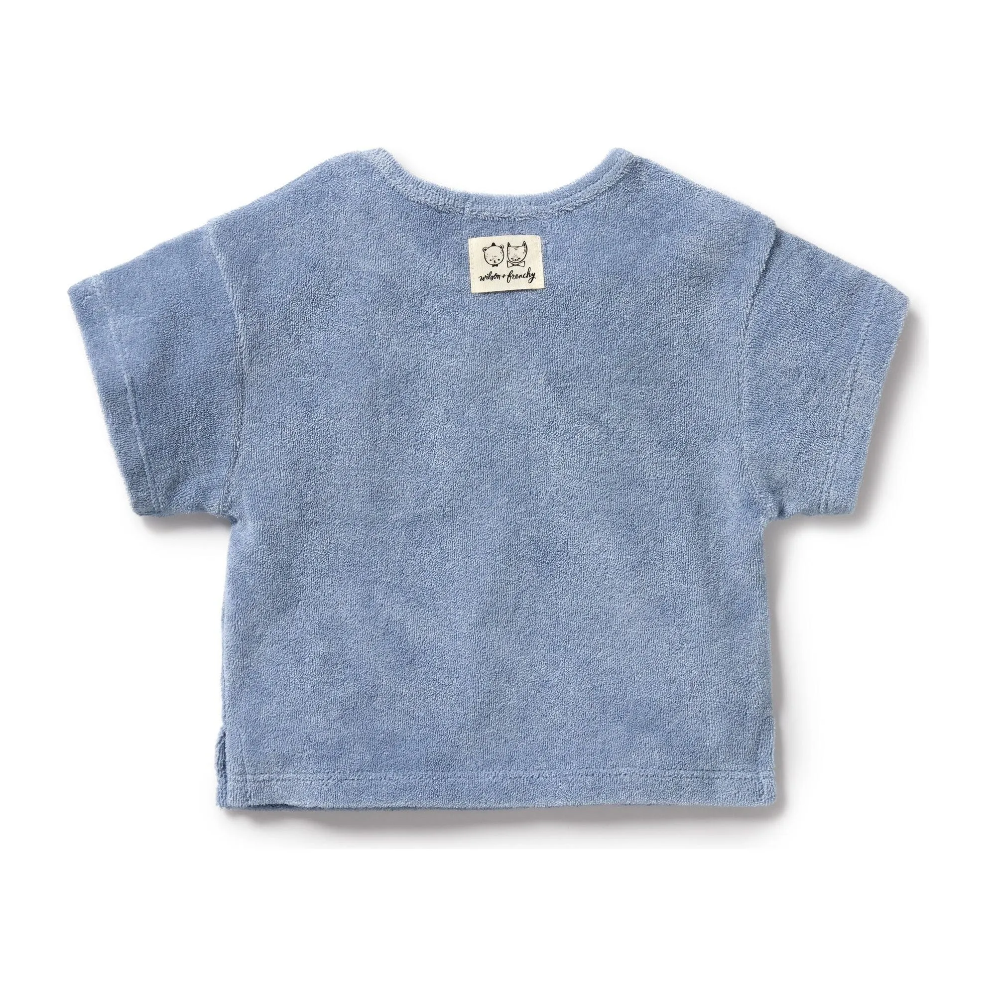 Dusty Blue Organic Terry Tee