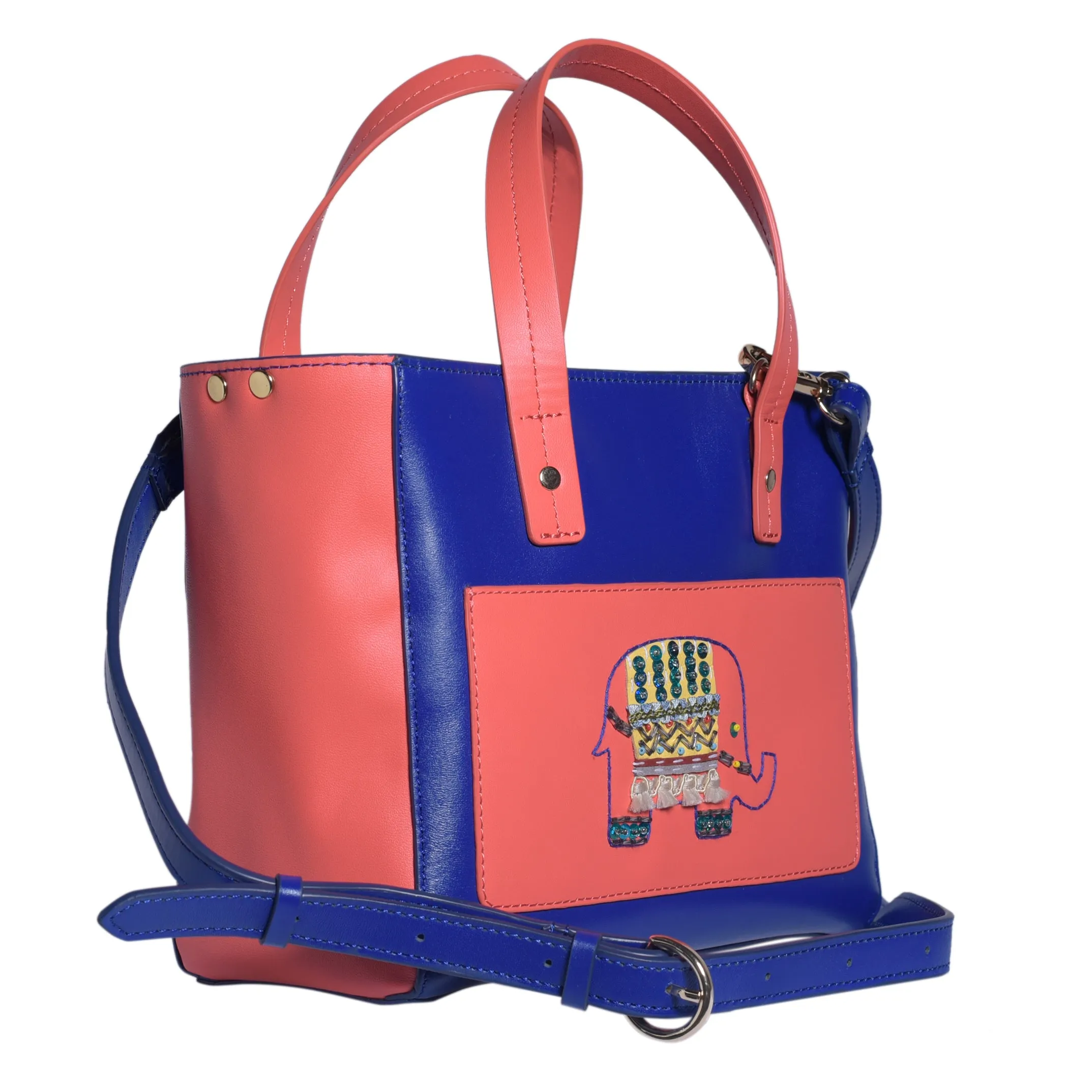 EKANTA Leather Square Tote