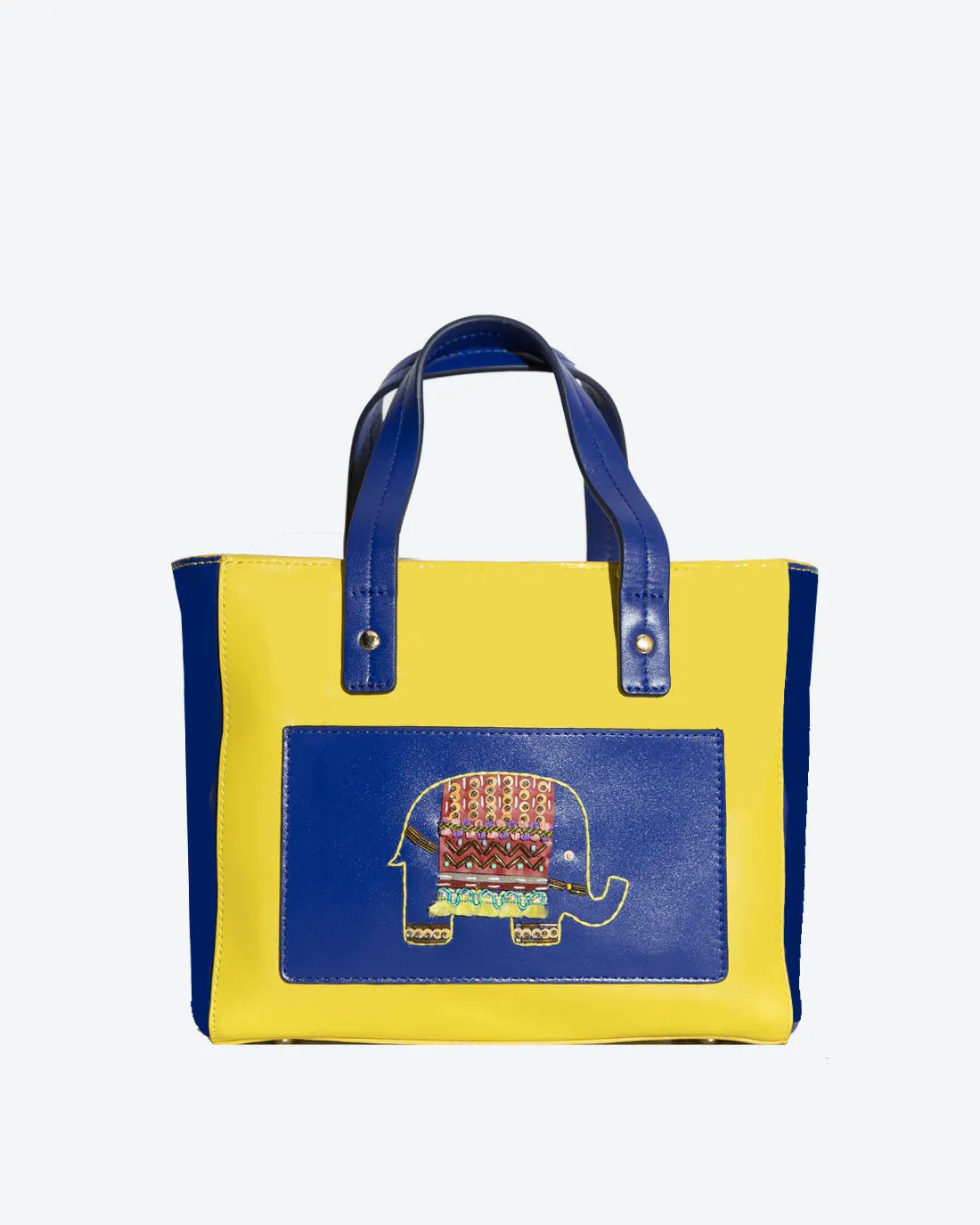 EKANTA Leather Square Tote