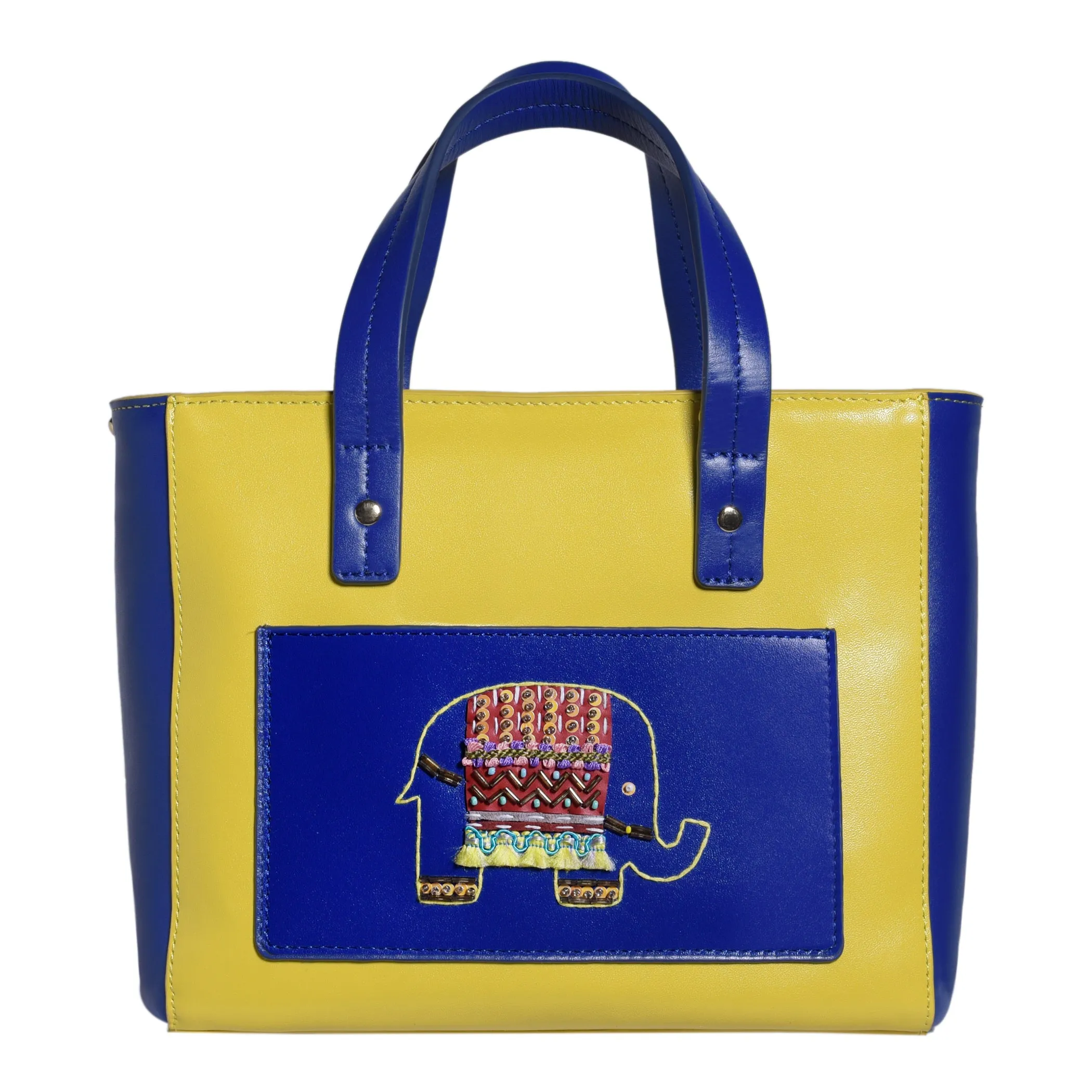 EKANTA Leather Square Tote