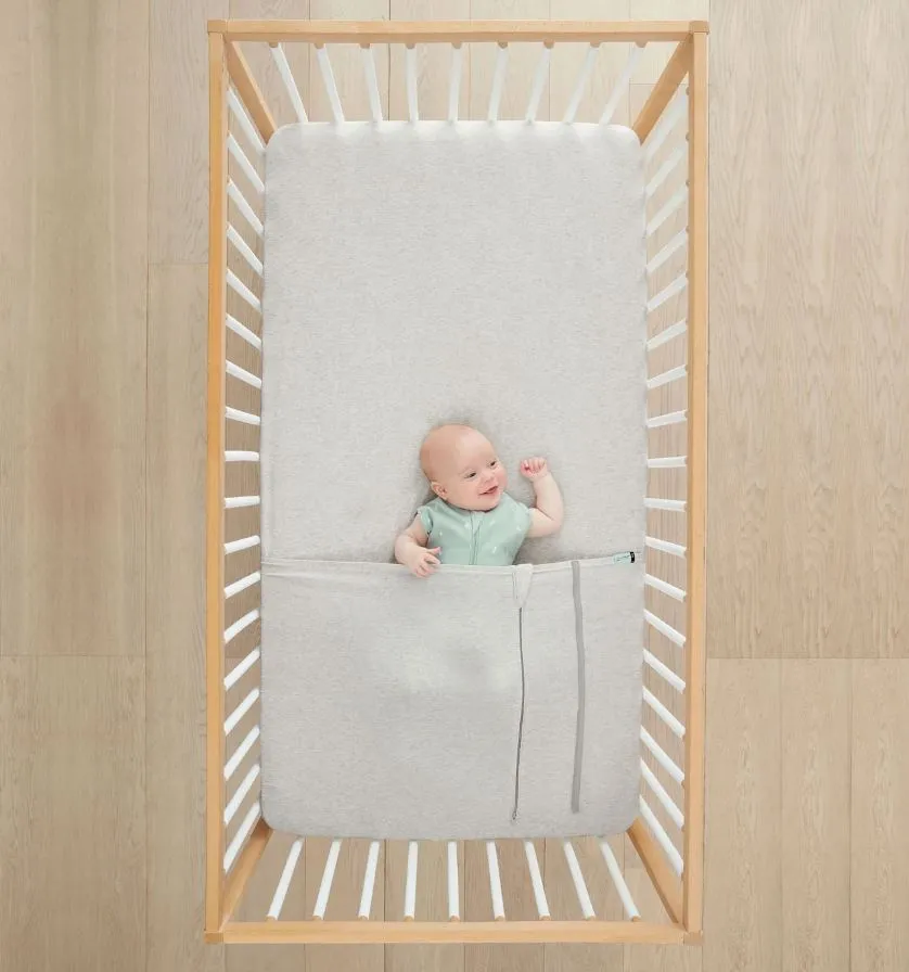 ErgoPouch Cot Tuck Sheet - Grey Marle