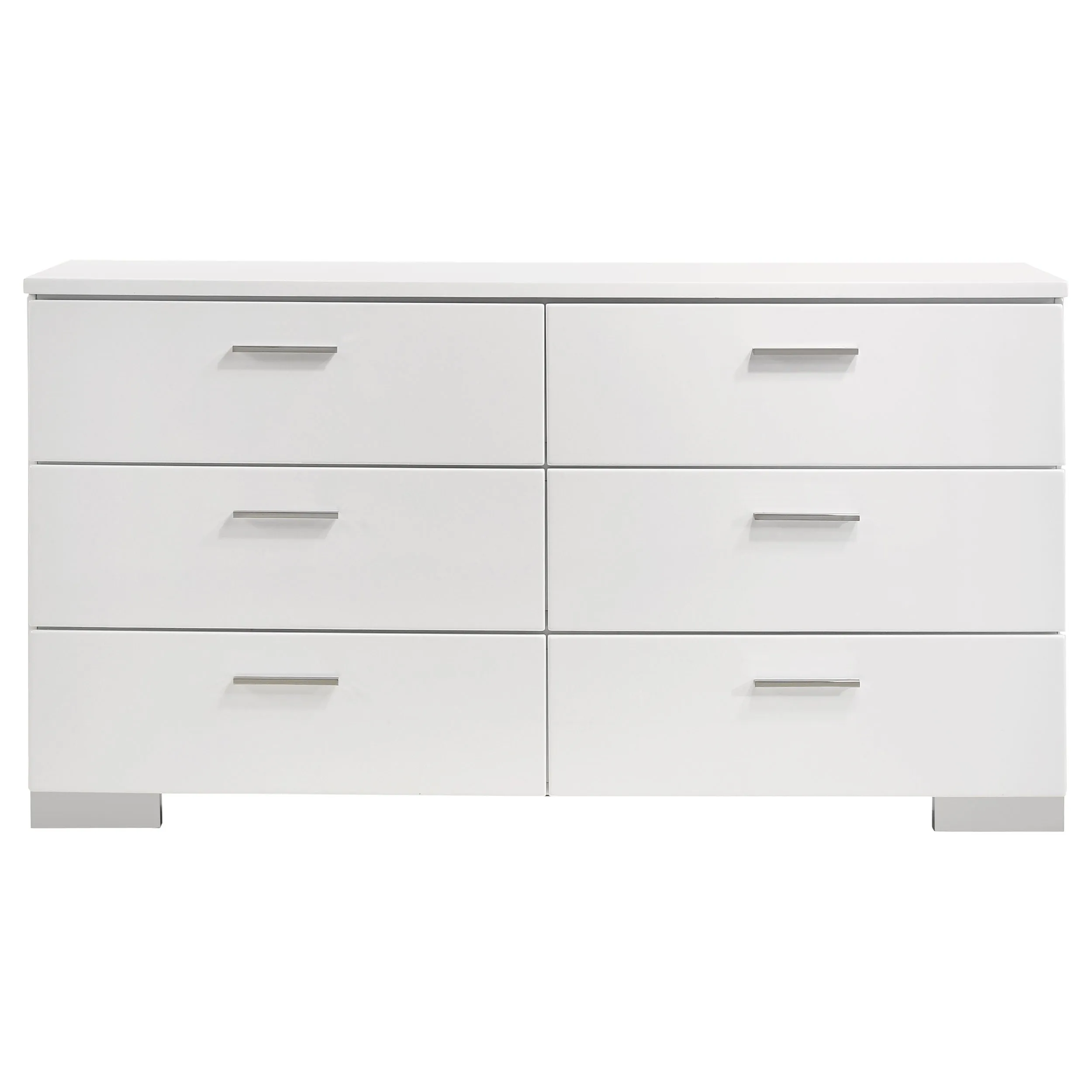 Felicity 5-piece California King Bedroom Set White Gloss