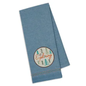 Go Exploring Embellished Dishtowel
