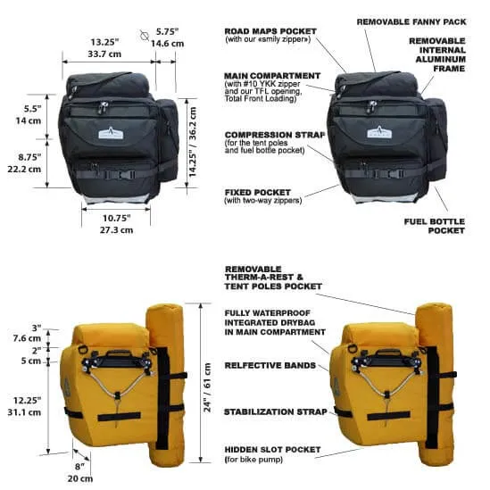 GT-54 Classic - Touring Panniers