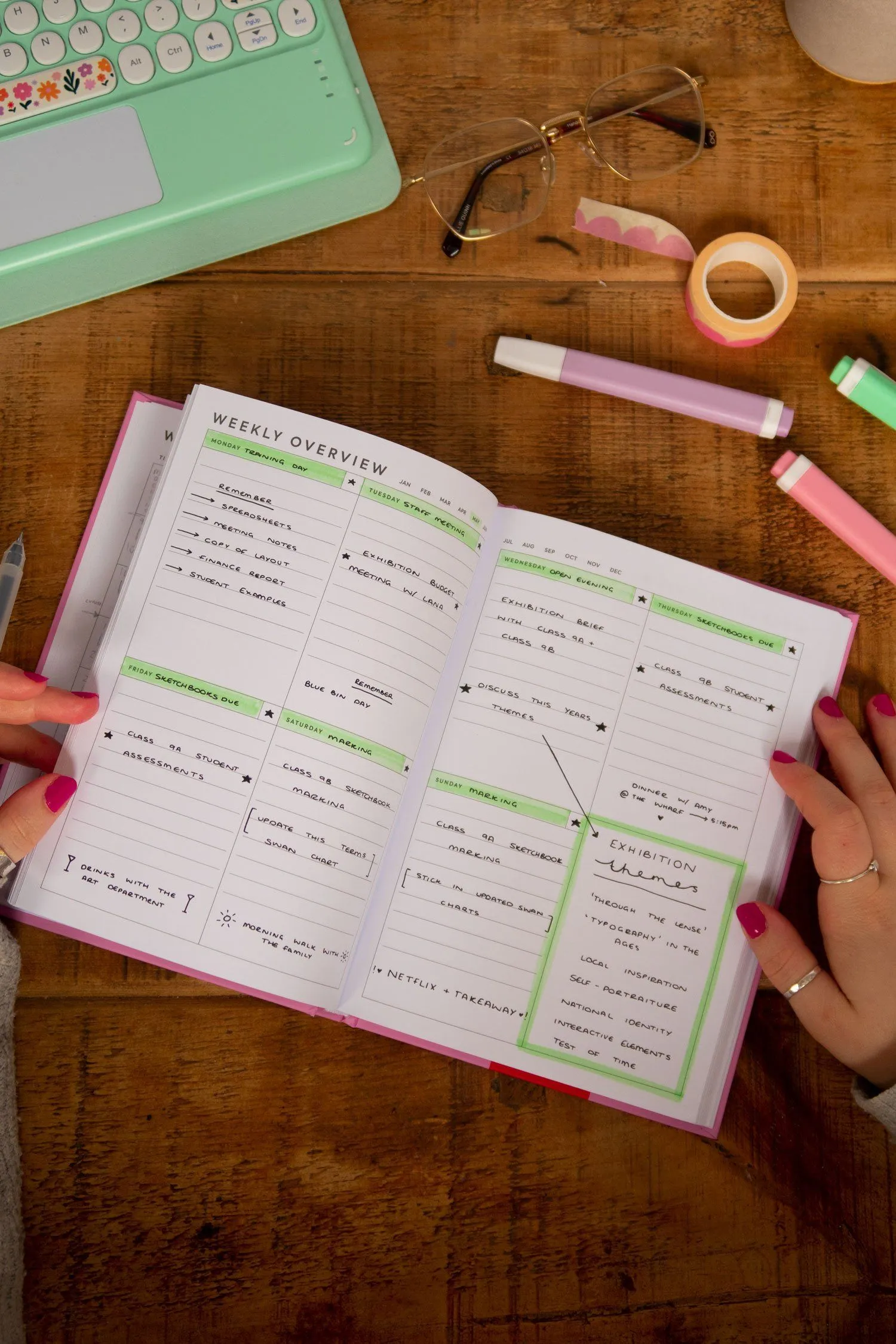 Have A Nice Year Weekly Overview Diary