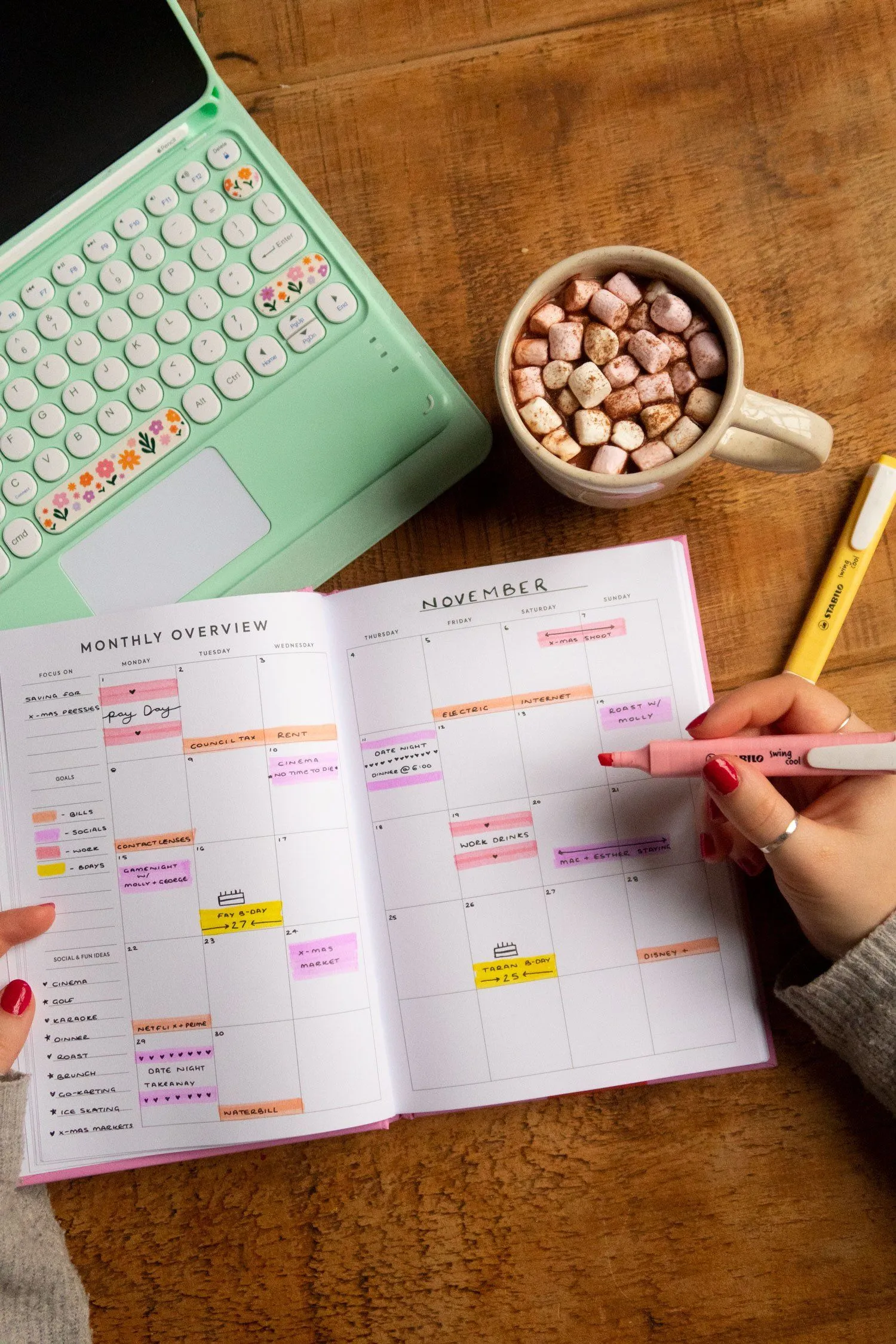 Have A Nice Year Weekly Overview Diary