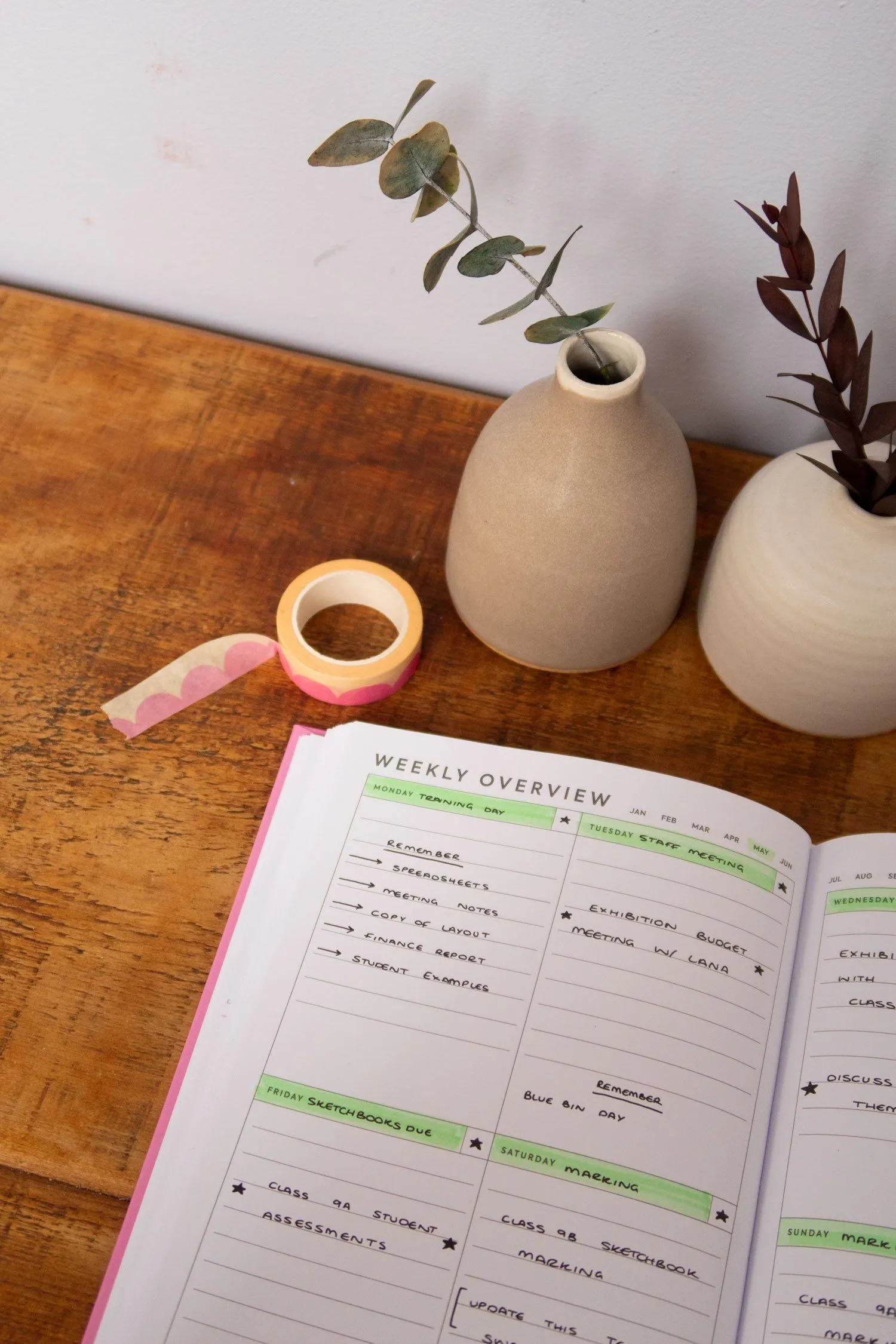 Have A Nice Year Weekly Overview Diary