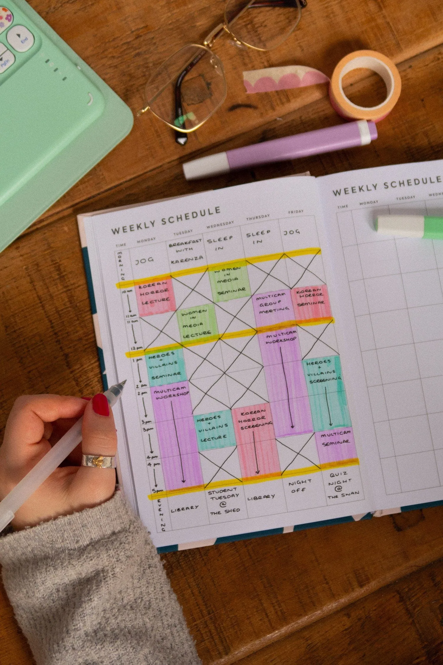 Have A Nice Year Weekly Overview Diary