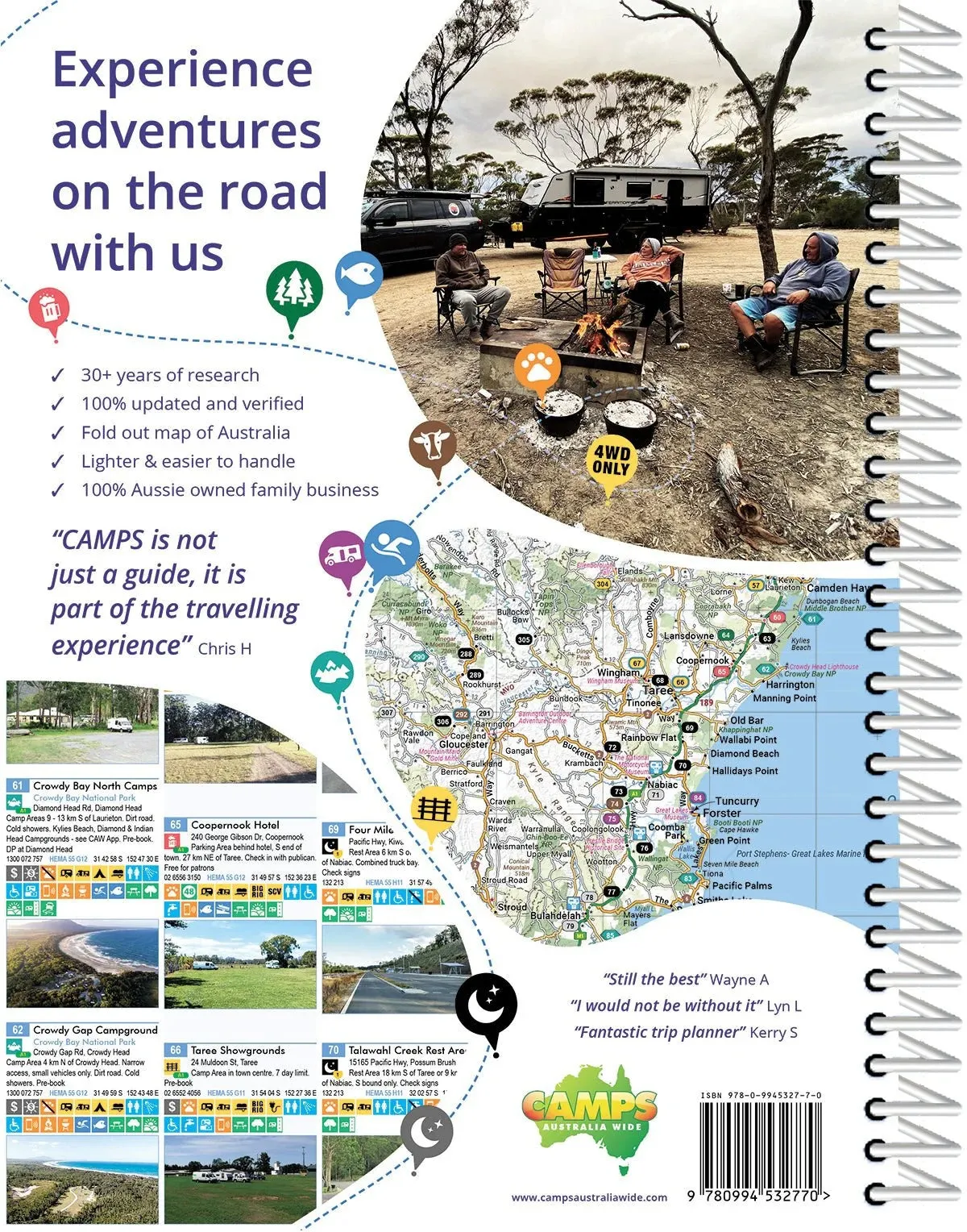 Hema Camps 12 Easy to Read Campsite photos and larger maps