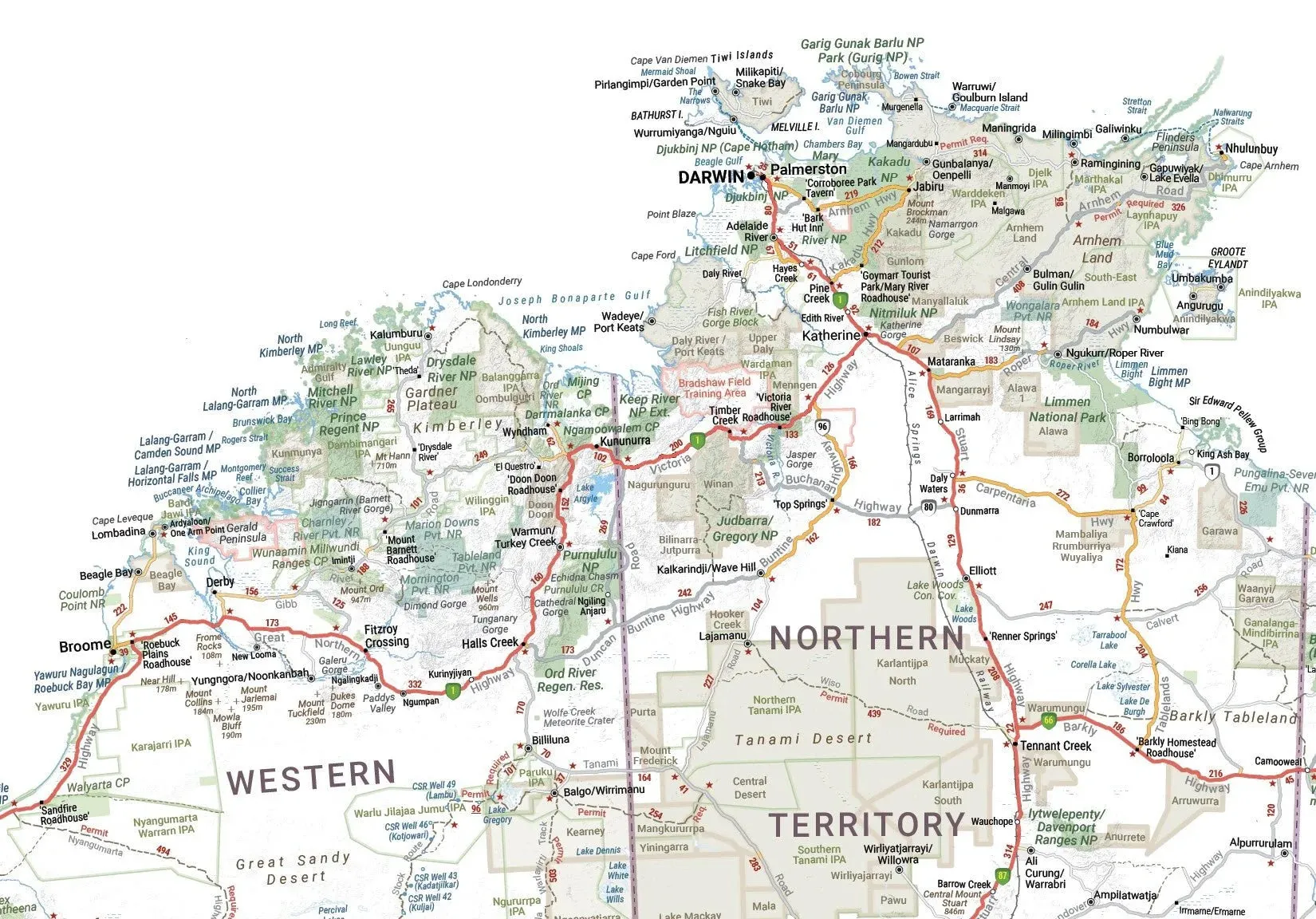 Hema Map of Australia Sticker - Large