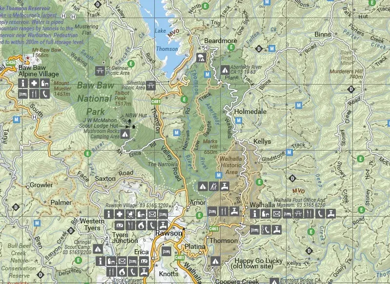 Hema The Victorian High Country Map