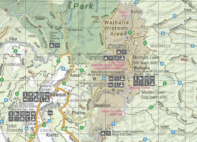 Hema The Victorian High Country - South Western Map