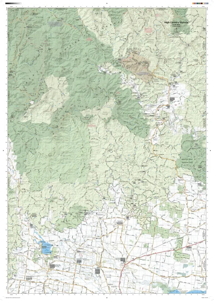 Hema The Victorian High Country - South Western Map