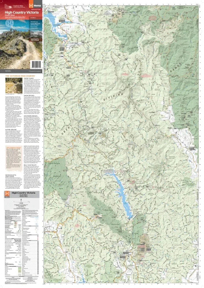 Hema The Victorian High Country - South Western Map