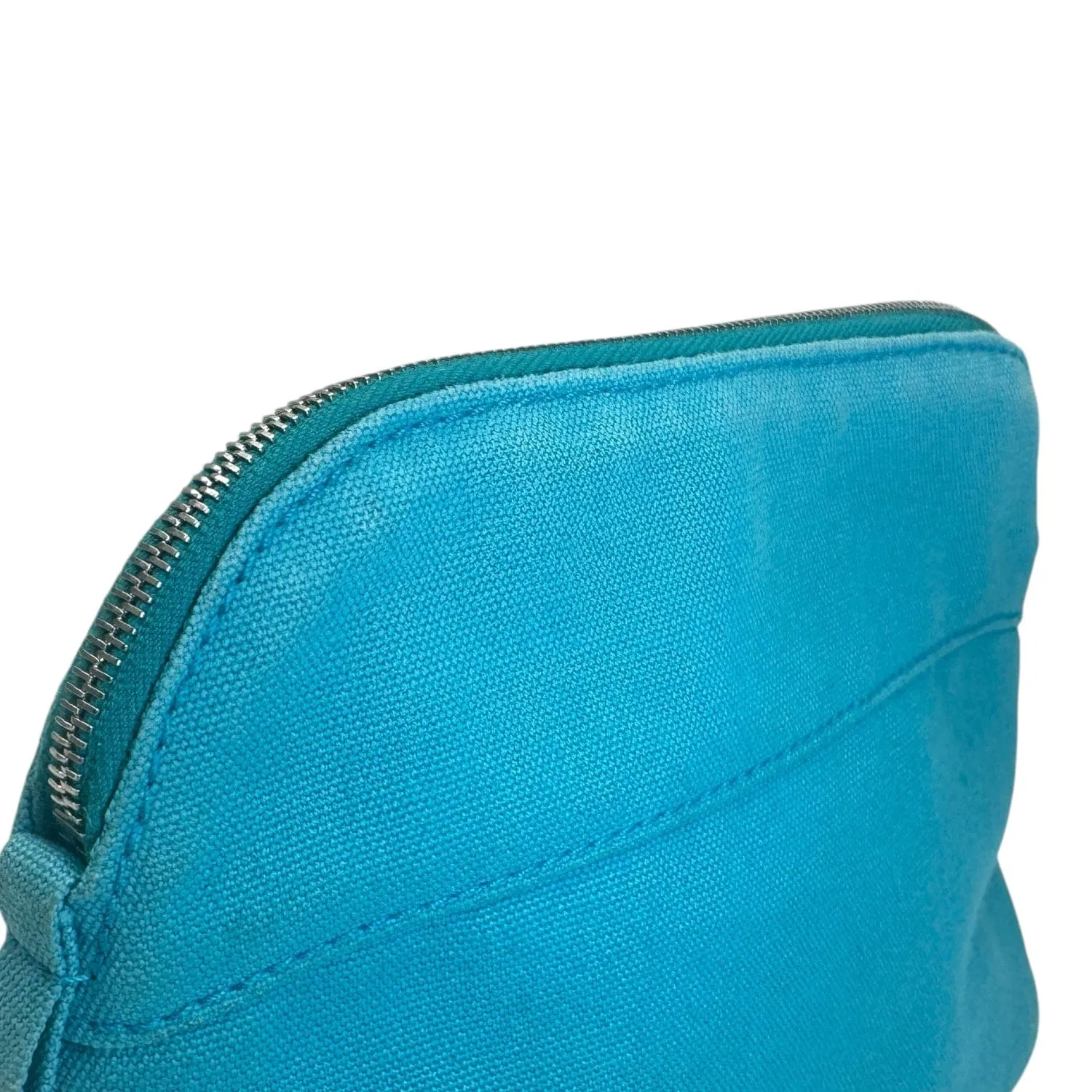 HERMES Canvas Bolide Travel Case - Blue Horizon