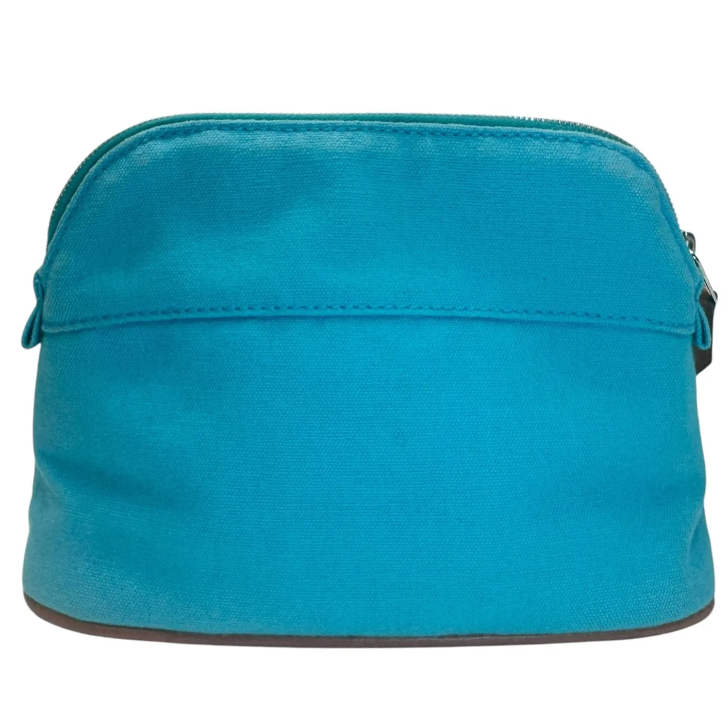 HERMES Canvas Bolide Travel Case - Blue Horizon