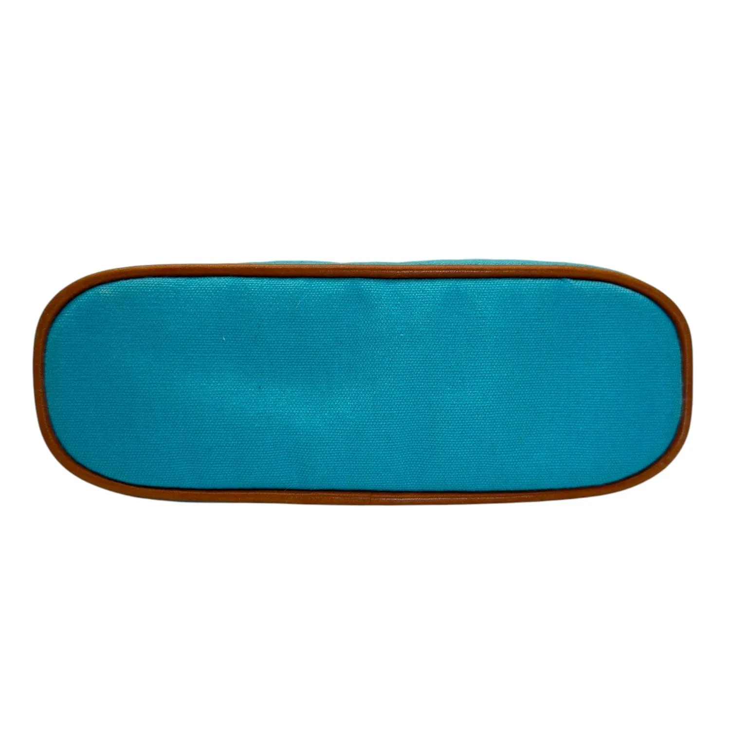 HERMES Canvas Bolide Travel Case - Blue Horizon