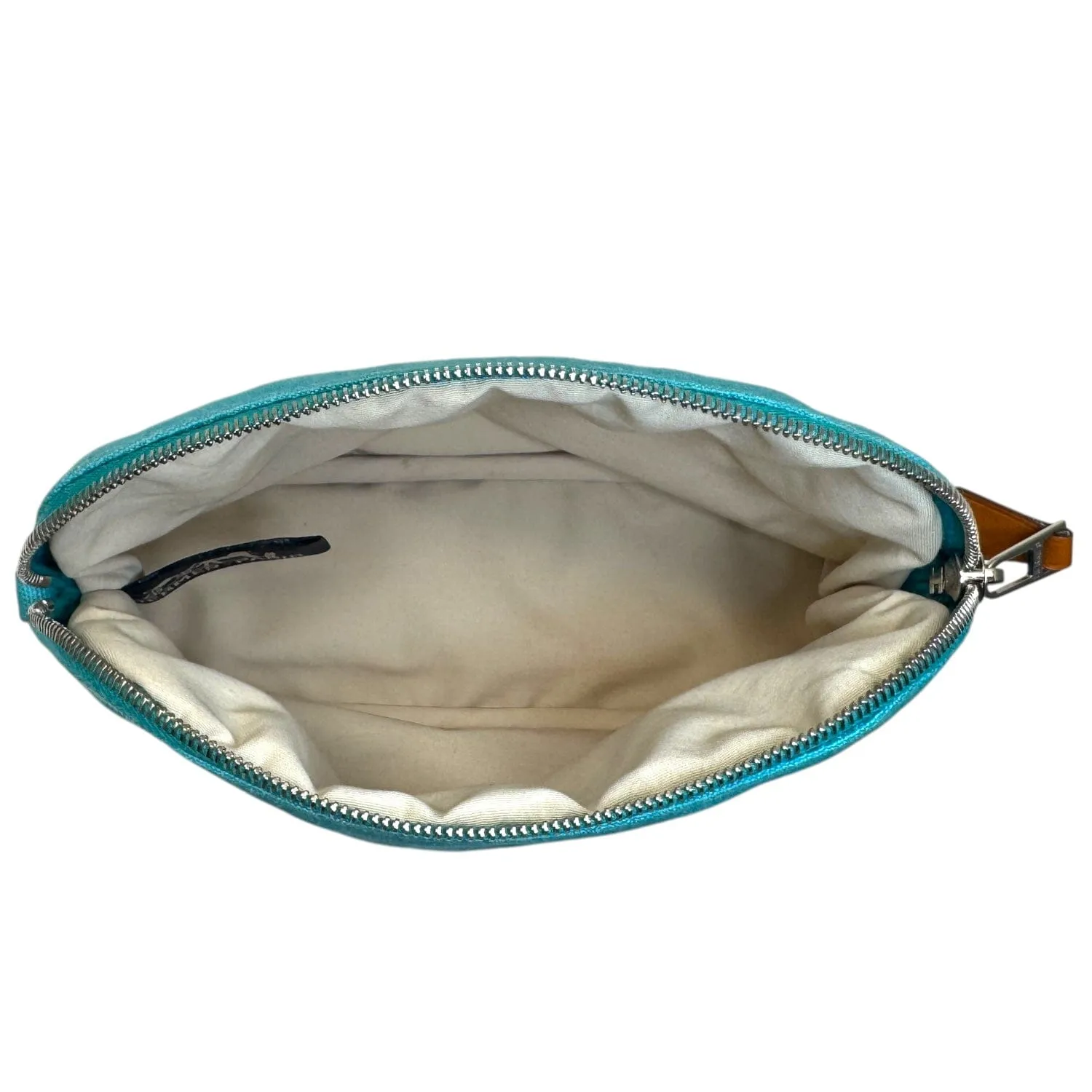 HERMES Canvas Bolide Travel Case - Blue Horizon