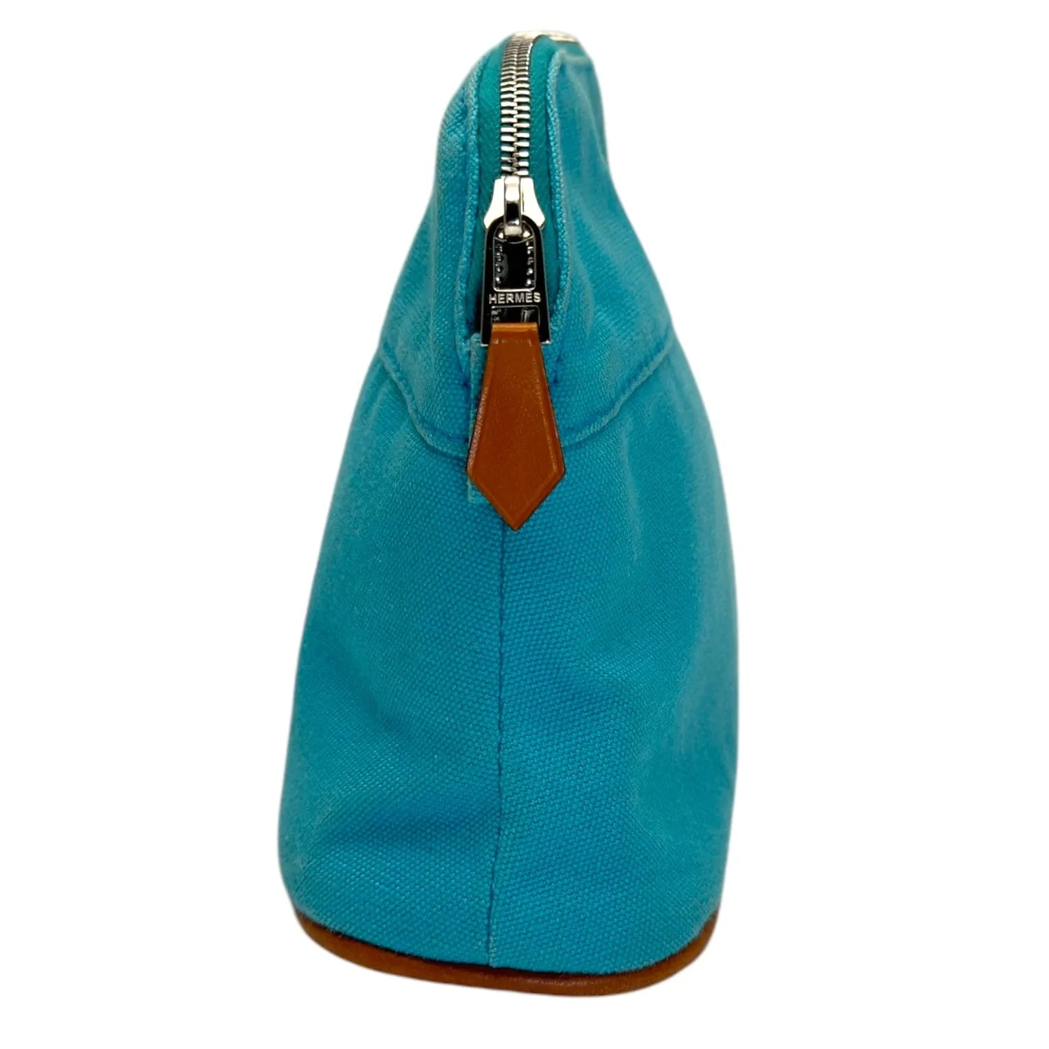 HERMES Canvas Bolide Travel Case - Blue Horizon