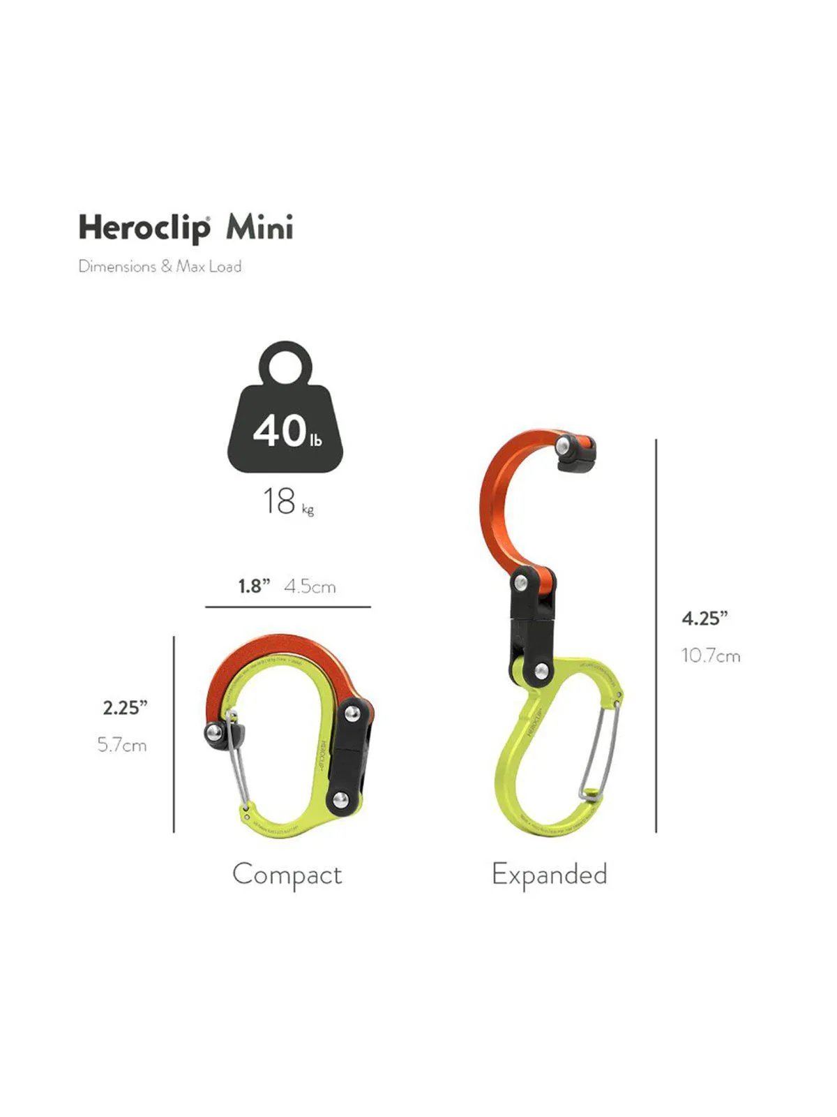 Heroclip Carabiner Mini Fireball