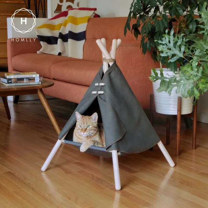 Homlly Portable Pet Teepee Dog & Cat Tents House
