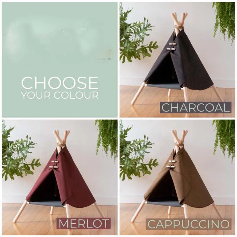 Homlly Portable Pet Teepee Dog & Cat Tents House