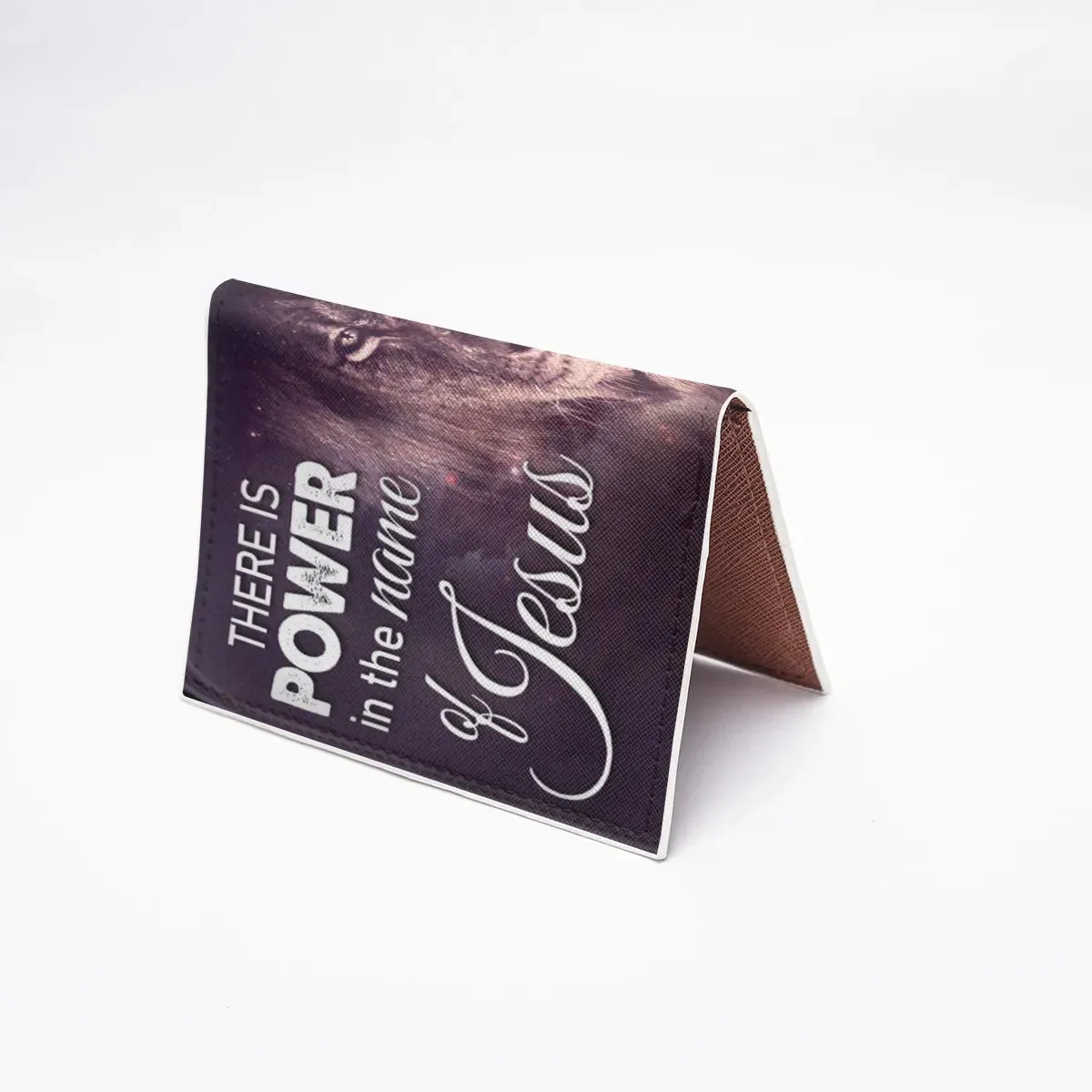 HPSP Checkbook Cover, PU Card Bag, There Is Power In The Name Of Jesus, Special Personalized