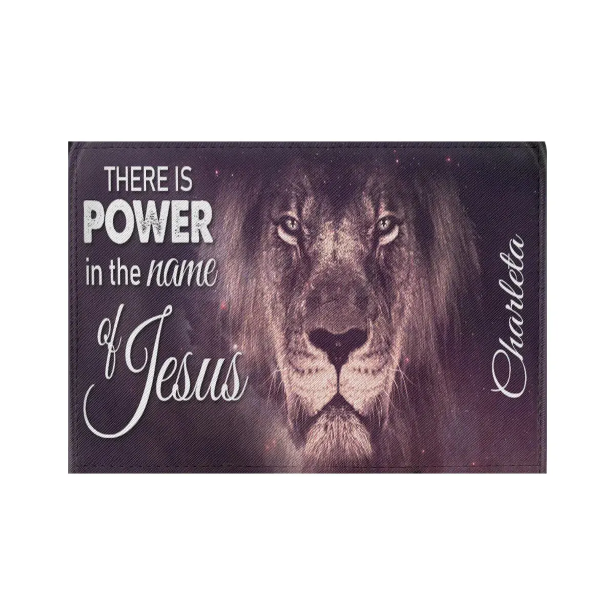 HPSP Checkbook Cover, PU Card Bag, There Is Power In The Name Of Jesus, Special Personalized