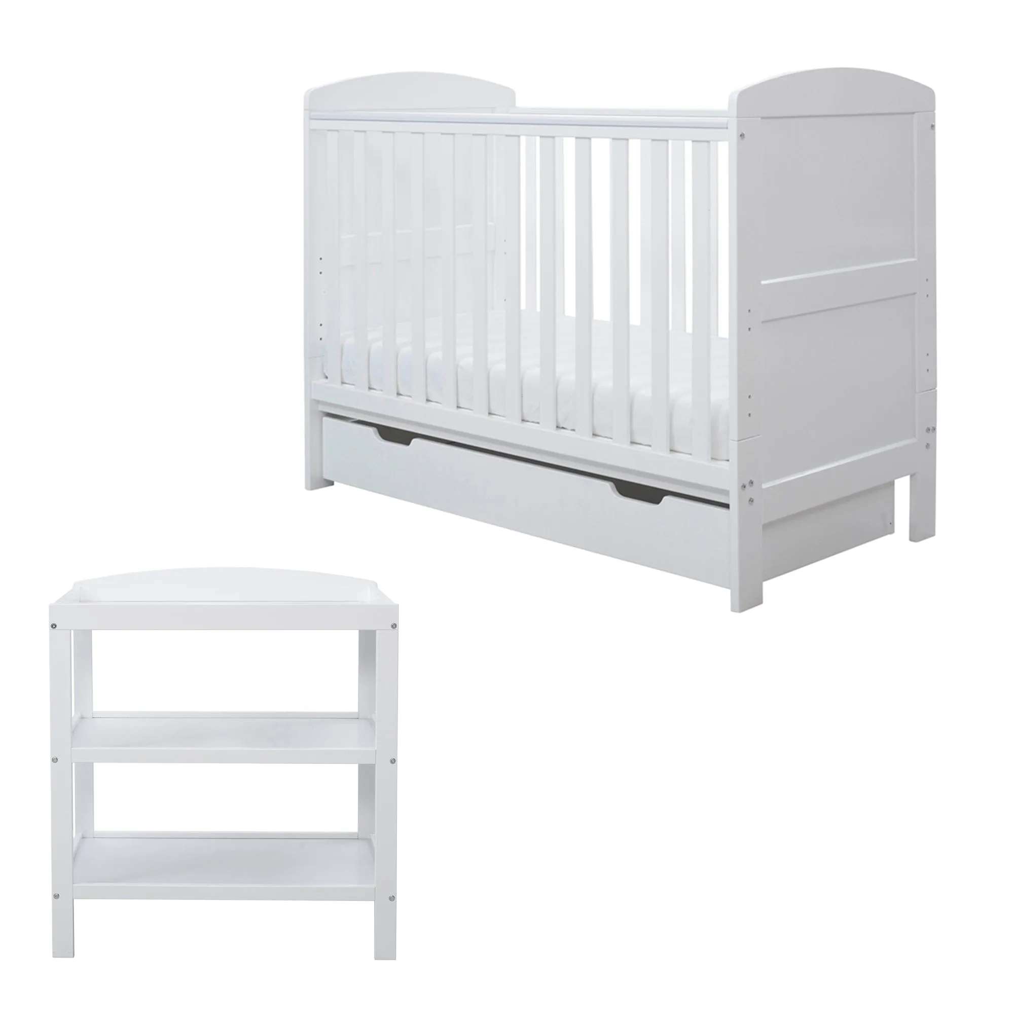 Ickle Bubba Coleby Mini 2 Piece Furniture & Under Drawer White
