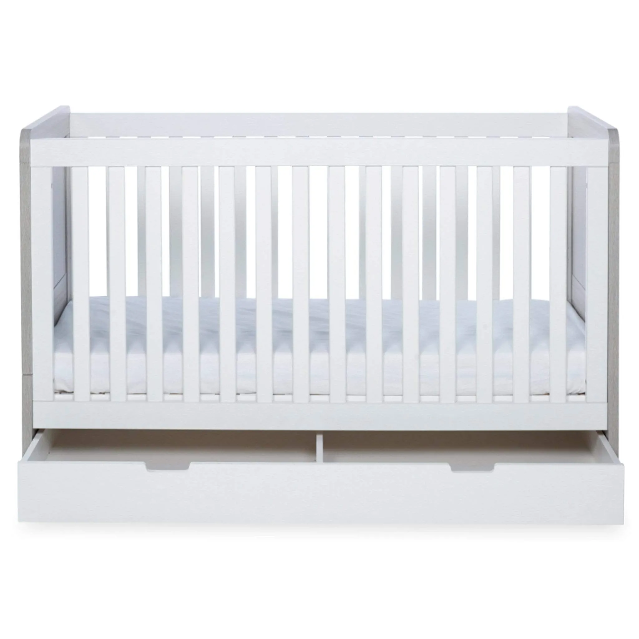 Ickle Bubba Pembrey 2 Piece Furniture Set and Under Drawer Ash Grey & White